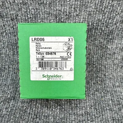 Buy Schneider Electric LRD06 Overload Relay Thermal Protection 3 Poles 1 A – 1.6 New • 29.99$