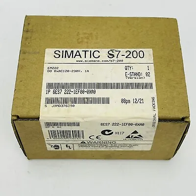 Buy Siemens 6ES7 222-1EF00-0XA0 Digital Output Module Simatic S7-200 ~NEW~ • 329.99$