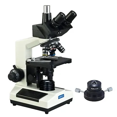 Buy OMAX 40X-2500X Darkfield Trinocular Biological Compound Lab Microscope • 398.99$