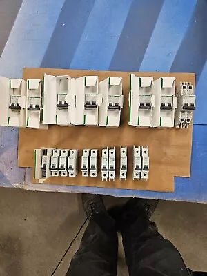 Buy  Schneider Multi 9 Circuit Breakers 19pc Lot Miscellaneous Sizes And Styles  • 250$