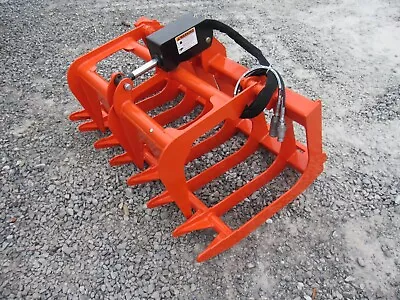 Buy Kubota Tractor Skid Steer Attachment - 48  Root Rake Grapple Bucket • 1,199.99$