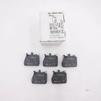 Buy 5 Pack Schneider Electric Contact Block ZBE 101 008947 GB/T14048.5 • 24.99$