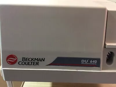 Buy Beckman Coulter Model Du640 Spectrophotometer • 500$