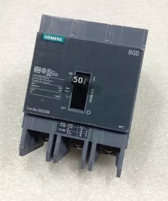 Buy Bqd350 Siemens / Ite Circuit Breaker Bolt-on 3 Pole 50 Amp 480y/277 Vac New • 227.99$