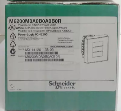 Buy Schneider Electric Ion6200 M6200m0a0b0a0b0r M6200a0a0b0a0b2r M6200r2a0b0a0b0r • 975$