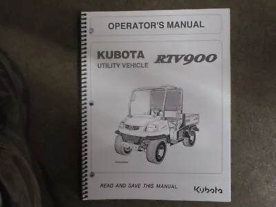 Buy Kubota RTV900 RTV 900 Utility Vehicle Owners & Maintenace Manual • 39.50$