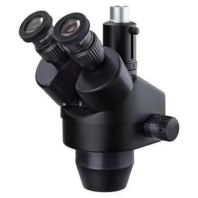 Buy AmScope 7X-45X Trinocular Zoom Stereo Microscope Head - Black -  SM745T-B • 396.99$