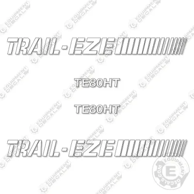 Buy Fits Trail-Eze TE80HT Decal Kit 2 Axle Trailer - 7 YEAR OUTDOOR 3M VINYL! • 149.95$