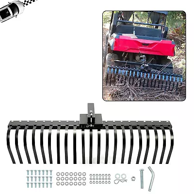 Buy 3 Point Landscape Rake 5' For ATV UTV SXS Compact Tractors 2  Hitch Receiver • 299.25$