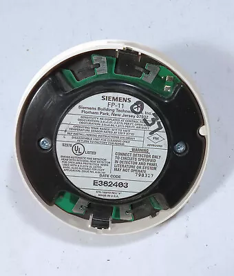 Buy 1 Used Siemens 575-195919 Rev 4 Fp-11 Smoke Detector Head***make Offer*** • 24.74$