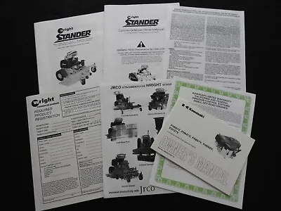 Buy 2003-06 Wright Sentar  Stander  Mower Operators & Parts Manual Kawasaki Engines • 26.95$