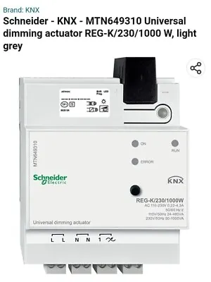 Buy Schneider Electric Universal Dimming Actuator MTN649310 REG-KNX Gray • 190$