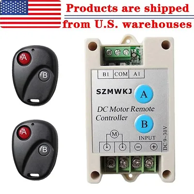 Buy 9-30V DC Wireless Remote Control Kit Linear Actuator Motor Controller Auto Lift • 16.99$