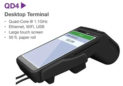 Buy Dejavoo QD4 POS Terminal - Requires NEW Merchant Account • 9.95$