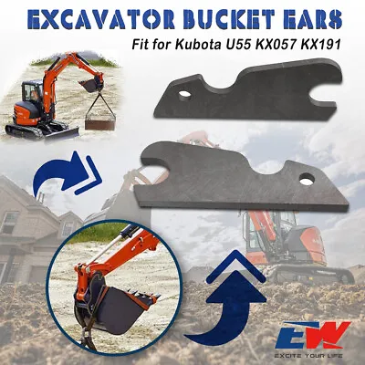 Buy Excavator Quick Attach Bucket Ears Attachment For Kubota U55 KX057 KX191 • 95.99$