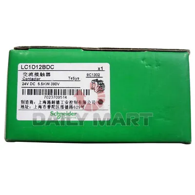 Buy Brand New In Box Schneider Electric TeSys LC1D12BDC DC Contactor Non Reversing • 55.43$