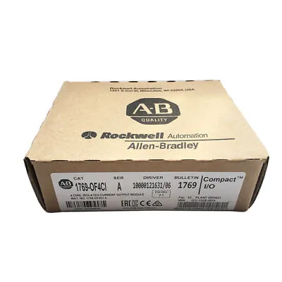 Buy 1 PCS NEW Allen-Bradley 1769-OF4CI CompactLogix 4 Pt A/O Current Output Module • 522.33$