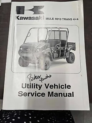 Buy Kawasaki 2009 Mule 4010 Trans 4x4 Utility Service Manual • 30$