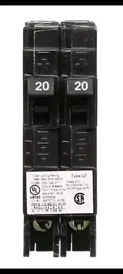 Buy Siemens Q2020NC 20Amp Twin 20/20, 2 Single-Pole, 120/240V Circuit Breaker 60 Hz • 22$