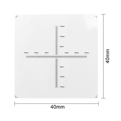 Buy Calibrations Plate Dual-axis Optical Standard Ruler Cross Standard Transparent • 7.65$
