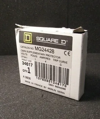 Buy Schneider Electric MG24428 Square D Breaker 1 Pole 4 Amp 277VA-C • 19.99$