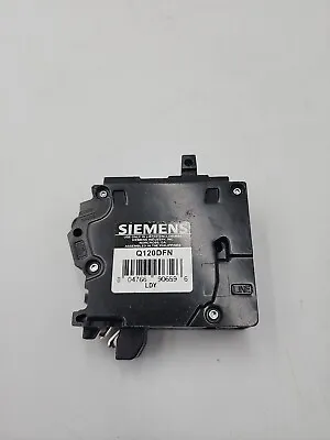 Buy Siemens Q120DFN 20A 1P Dual Function CAFCI/GFCI Plug-On Neutral Circuit Breaker • 29.99$