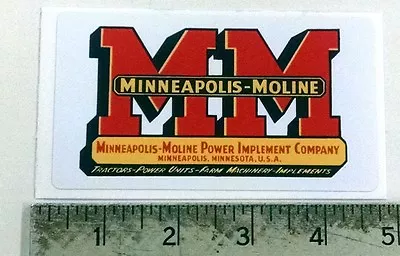 Buy Vintage Minneapolis Moline Red/black Sticker Decal • 7$