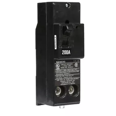 Buy Siemens QN2200R 200-Amp 2 Pole 240-Volt Circuit Breaker • 199$