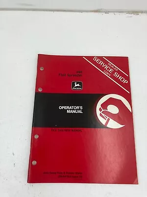 Buy John Deere 466 Flail Manure Spreader Operator's Owner's Manual • 9.99$