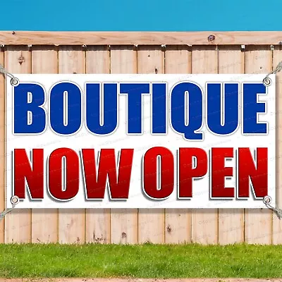 Buy BOUTIQUE NOW OPEN CLEARANCE BANNER Advertising Vinyl Flag Sign AAA • 168.54$
