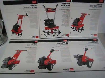 Buy Genuine Toro Rear Tine Chain Drive Tiller Specification Sheets 1980 S Lot Of 6 • 22.95$