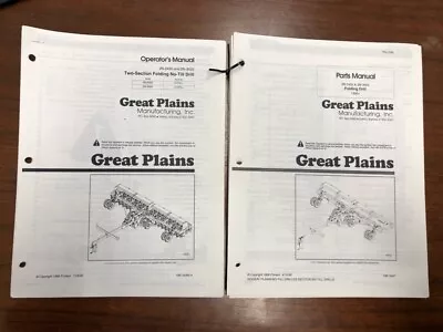 Buy Great Plains 2N-2420 2N-3020 Folding No-Till Drill Operator And Parts Manuals • 11.95$