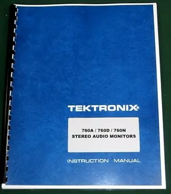 Buy Tektronix 760A 760D 760N Manual: W/11 X17  Foldouts & Protective Covers • 33.25$
