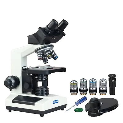 Buy Phase Contrast & Brightfield Binocular Compound Microscope Live Blood Analysis • 793.99$