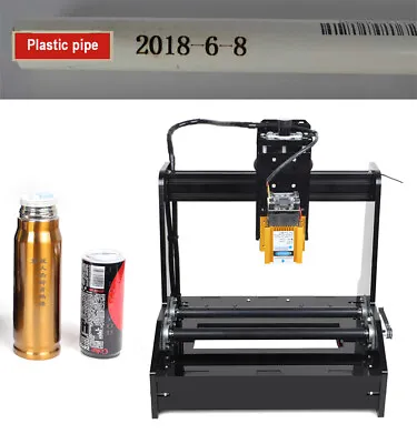 Buy Portable Cylindrical Laser Engraving Machine Desktop Metal Engraver 15W • 248.90$