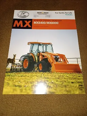 Buy Kubota Diesel Tractor MX5400/MX6000 Sales Brochure • 15$