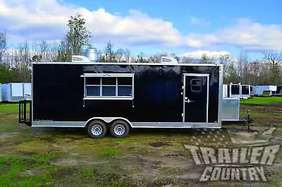 Buy New 2022 8.5x24 Enclosed Mobile Concession Kitchen Food Bbq Vending Trailer • 35,295$