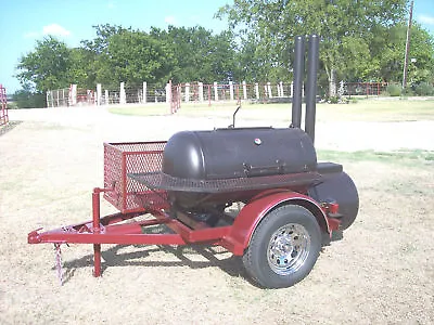 Buy NEW Reverse Flow Custom BBQ Pit Smoker Charcoal Grill Trailer • 4,850$