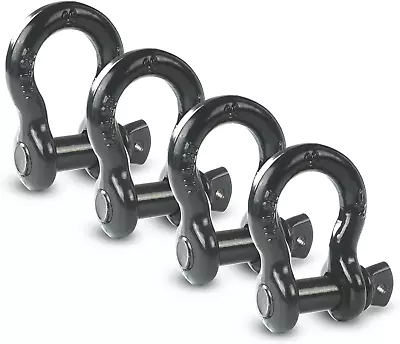 Buy 1/2  D Ring Shackle,Bow Shackle With Screw Pin Clevis, 2 Ton Working Load Limit, • 37.48$