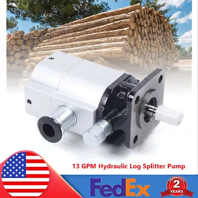 Buy Hydraulic Log Splitter Pump 13 GPM 2 Stage Pump Wood Log Splitter 3000psi • 89.30$