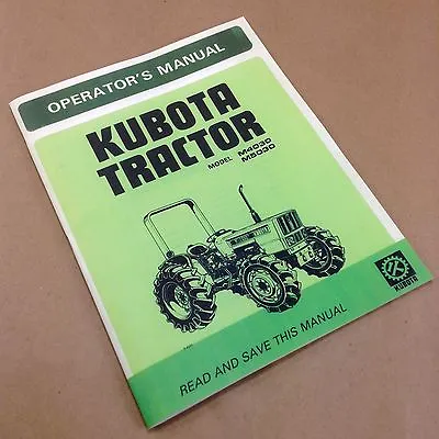 Buy Kubota M4030 M5030 Tractor Operators Owners Manual Operation Maintenance Adjust • 21.97$
