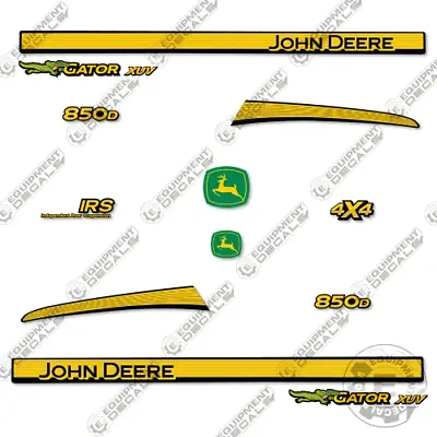 Buy Fits John Deere Gator XUV 850D Decal Kit Utility Vehicle - 7 YEAR 3M VINYL! • 99.95$