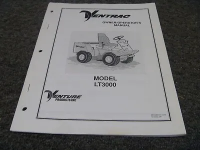 Buy Ventrac LT3000 Lawn Tractor Owner Operator Manual User Guide OM-LT99 • 209.30$