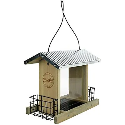 Buy Nature's Way Wild Wings 3qt Hopper Feeder Suet Cages 11  - Weathered Galvanized • 34.99$