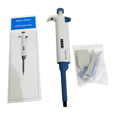 Buy Micropipette Volume Adjustable Variable Lab Pipettor Pipette For Liquid Sampling • 32$