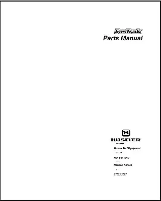 Buy Service Parts Hustler Zero Turn Mower 928267, 928275, 928291, 928502, & 928520 • 7.20$