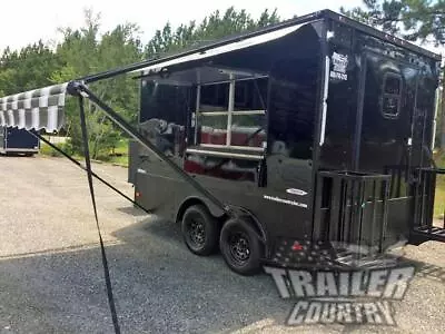 Buy New 2024 8.5x12 Enclosed Custom Concession Mobile Kitchen Food Vending Trailer • 204.50$