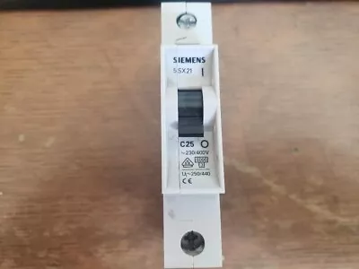 Buy Siemens 5SX21 C25 Circuit Breaker 1p 25a (new) • 9.99$