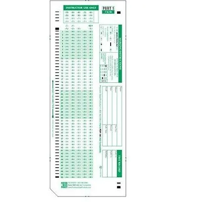 Buy TEST-100E Scantron 882E Compatible Testing Forms/ Set Of 50 Sheets • 18.50$