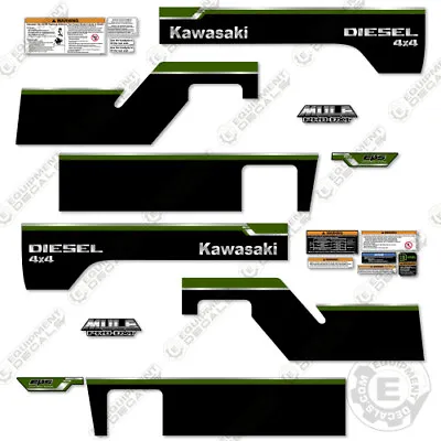 Buy Kawasaki Mule Pro DXT Decal Kit Diesel 4x4 - Aftermarket 7 Year 3M Vinyl Kit!  • 274.95$